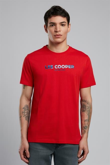 Ember Erkek %100 Pamuk O Yaka T-Shirt Kırmızı