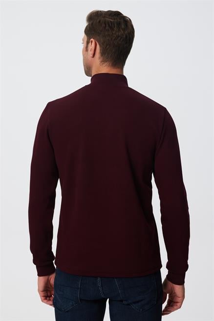 Farrıs Erkek Patlı Sweatshırt Mürdüm 