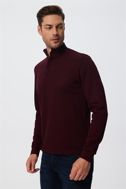 Farrıs Erkek Patlı Sweatshırt Mürdüm 