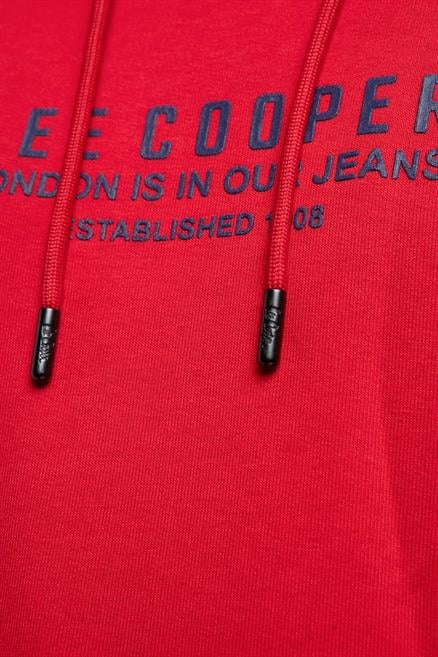 Faust Erkek Kapüşonlu Sweatshirt Kirmizi