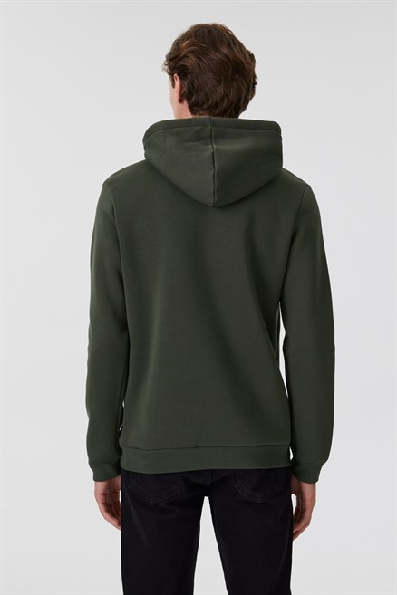 Faust Erkek Kapüşonlu Sweatshirt Haki