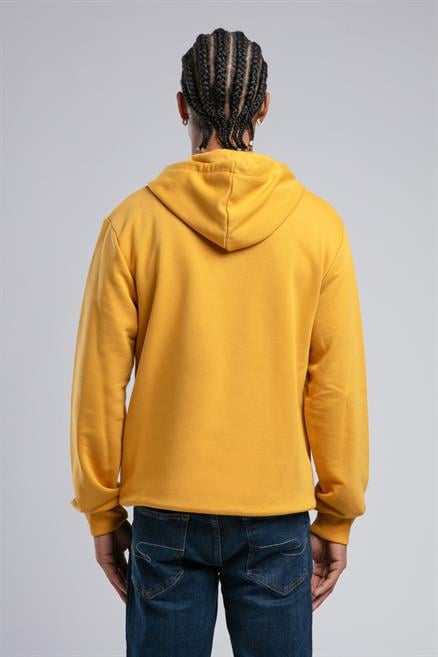 Faust Erkek Kapüşonlu Sweatshirt Hardal
