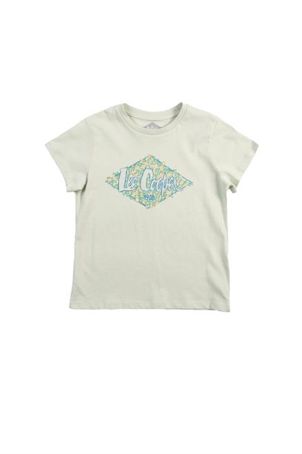 Flowers Kız Çocuk %100 Pamuk Örme T-Shirt Mint