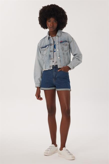 Freya 1 Kadın %100 Pamuk Jean Ceket Denim