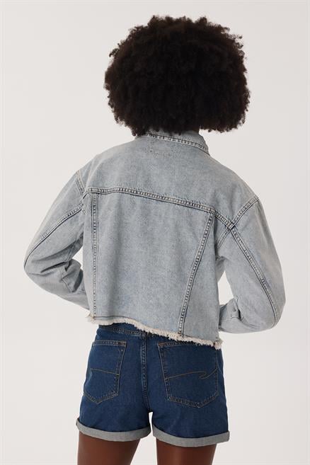 Freya 1 Kadın %100 Pamuk Jean Ceket Denim