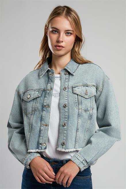 Freya Kadın %100 Pamuk Jean Ceket Denim