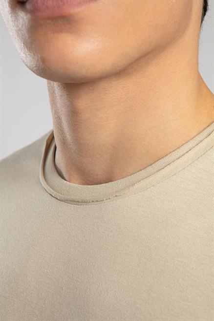 Gael Erkek O Yaka T-Shirt Bej