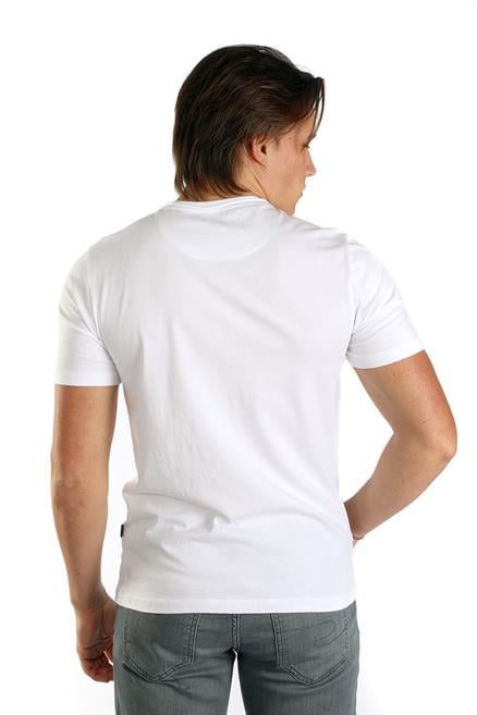Gael Erkek %100 Pamuk O Yaka T-Shirt Beyaz