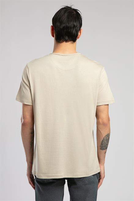 Gael Erkek O Yaka T-Shirt Bej