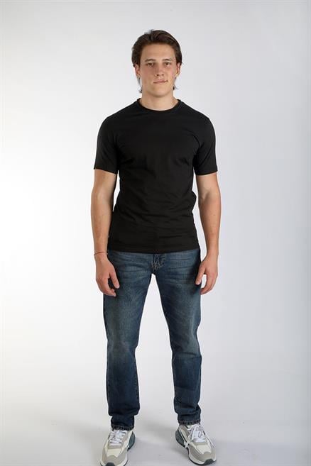 Gael Erkek %100 Pamuk O Yaka T-Shirt Siyah