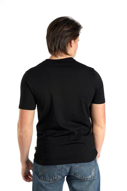 Gael Erkek %100 Pamuk O Yaka T-Shirt Siyah