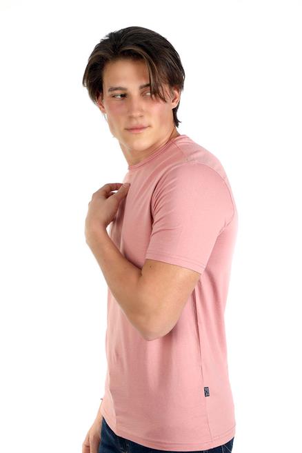 Gael Erkek %100 Pamuk O Yaka T-Shirt Somon