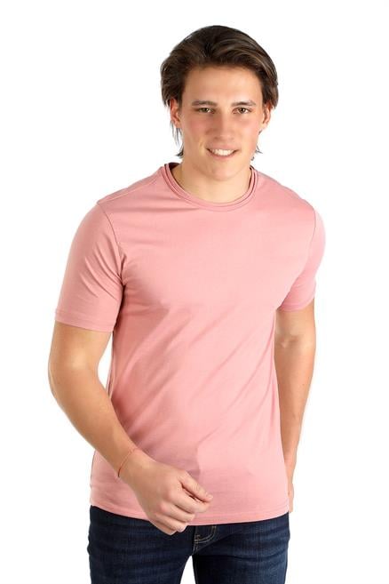Gael Erkek %100 Pamuk O Yaka T-Shirt Somon