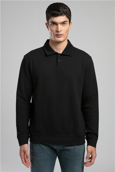 Gale Erkek Polo Yaka Sweatshırt