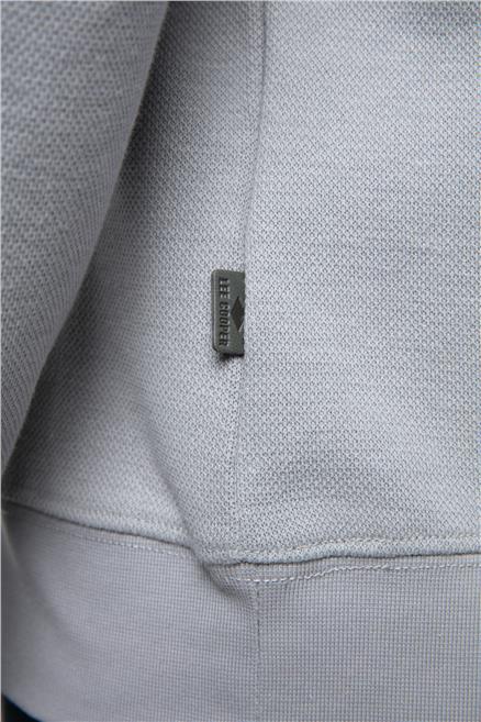 Gale Erkek Polo Yaka Sweatshirt Gri
