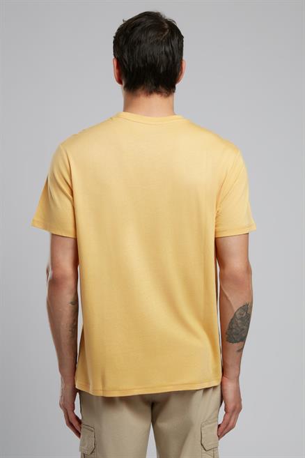 Gavino Erkek O Yaka T-Shirt Safran