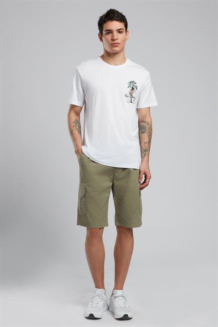 Gavino Erkek O Yaka T-Shirt Beyaz