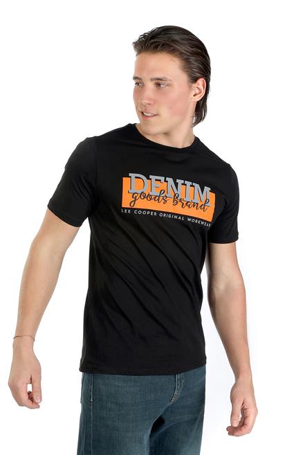 Grant Erkek %100 Pamuk O Yaka T-Shirt Siyah