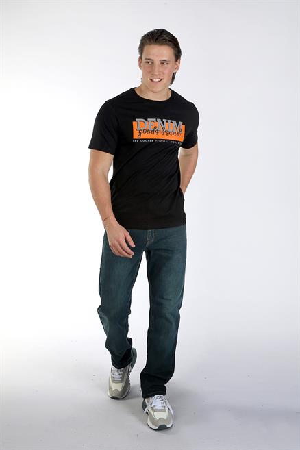 Grant Erkek %100 Pamuk O Yaka T-Shirt Siyah