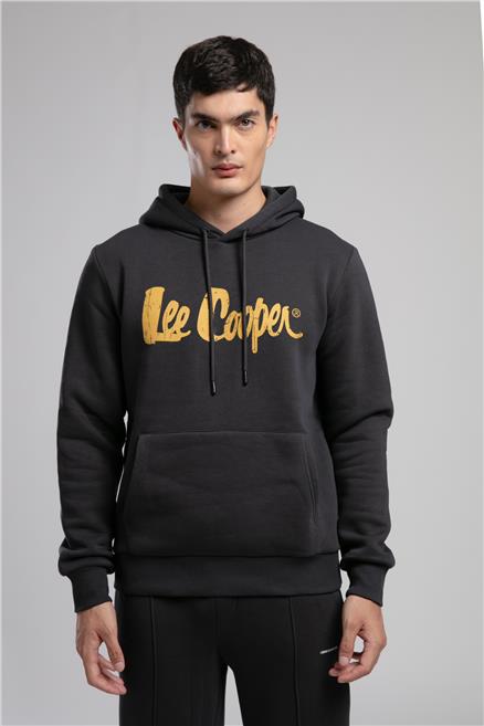 Greg Erkek Kapüşonlu Sweatshirt Gri