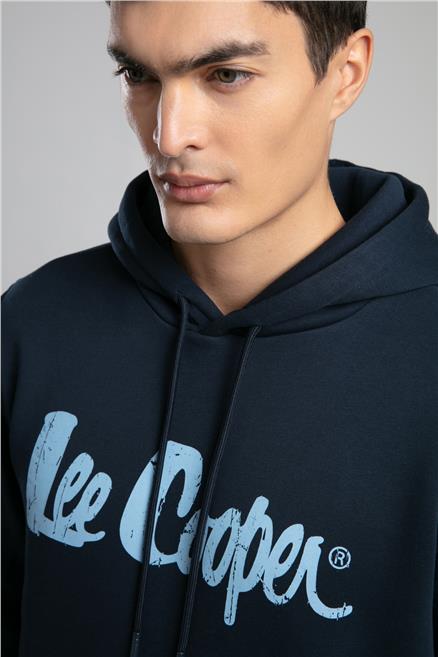 Greg Erkek Kapüşonlu Sweatshirt Koyu Lacivert