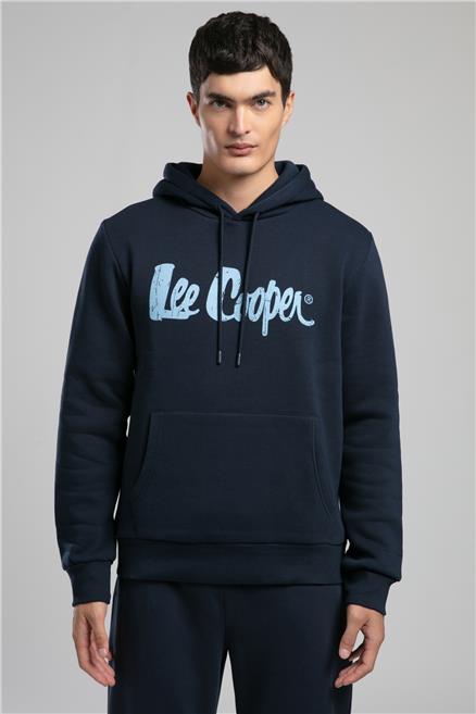 Greg Erkek Kapüşonlu Sweatshirt Koyu Lacivert
