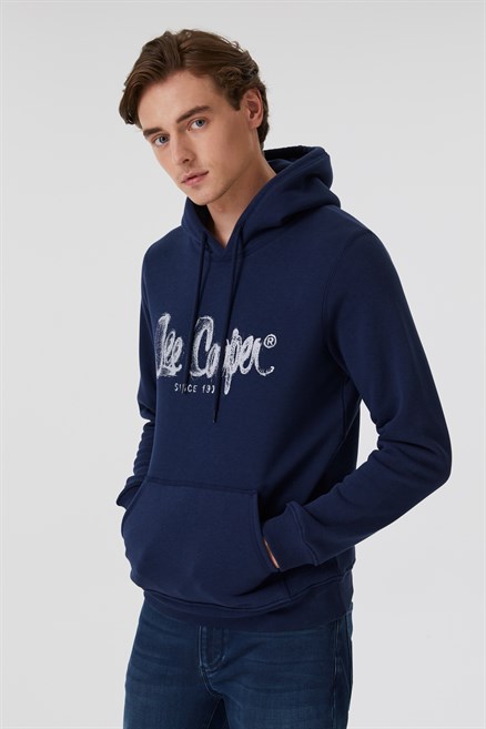 Gregory Erkek Kapüşonlu Sweatshirt Lacivert 