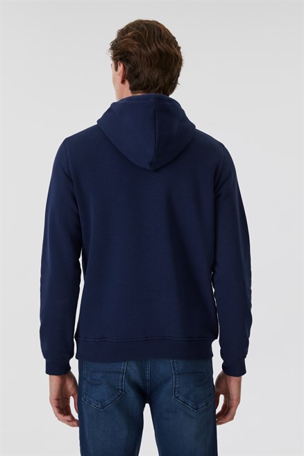 Gregory Erkek Kapüşonlu Sweatshirt Lacivert 