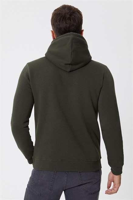 Gregory Erkek Kapüşonlu Sweatshirt Haki