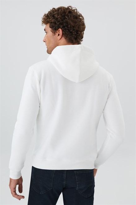 Gregory Erkek Kapüşonlu Sweatshirt Off White