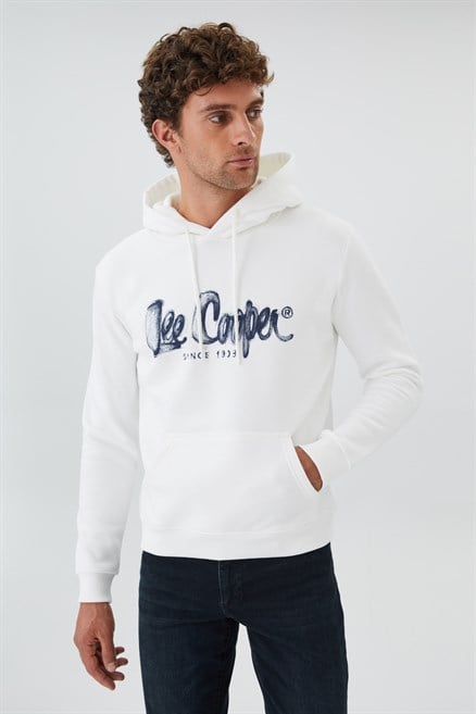 Gregory Erkek Kapüşonlu Sweatshirt Off White