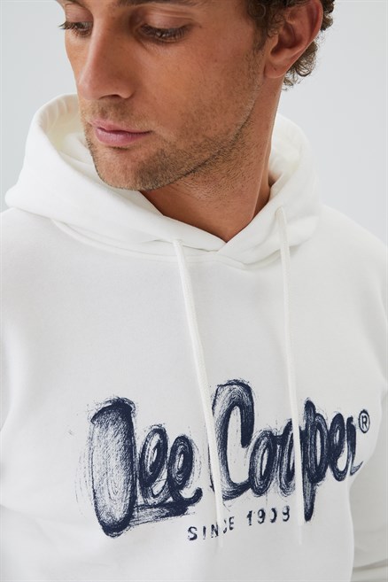 Gregory Erkek Kapüşonlu Sweatshirt Off White