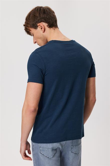 Hardy Erkek %100 Pamuk O Yaka T-Shirt Lacivert