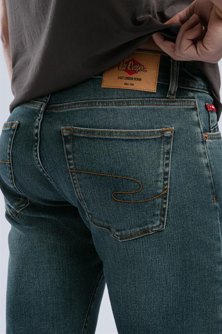 Harry Erkek Straıght Normal Kesim Normal Bel Düz Paça Jean Pantolon Yeşil