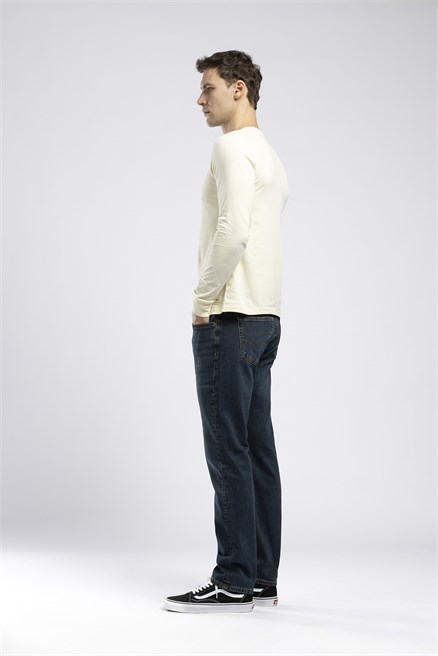 Harry Erkek Straight Normal Bel Düz Paça Mavi