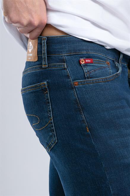 Harry Erkek Straıght Normal Kesim Normal Bel Düz Paça Jean Pantolon Mavi