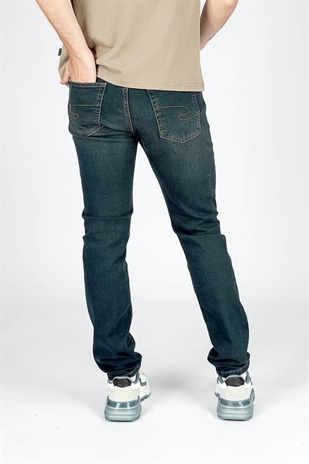 Harry Erkek Straıght Normal Kesim Normal Bel Düz Paça Jean Pantolon Mavi