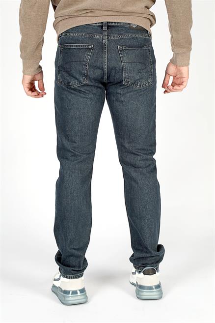Harry Erkek Straıght Normal Kesim Normal Bel Düz Paça Jean Pantolon Mavi