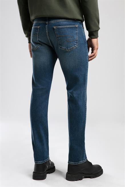 Harry Erkek Straıght Normal Kesim Normal Bel Düz Paça Jean Pantolon Mavi