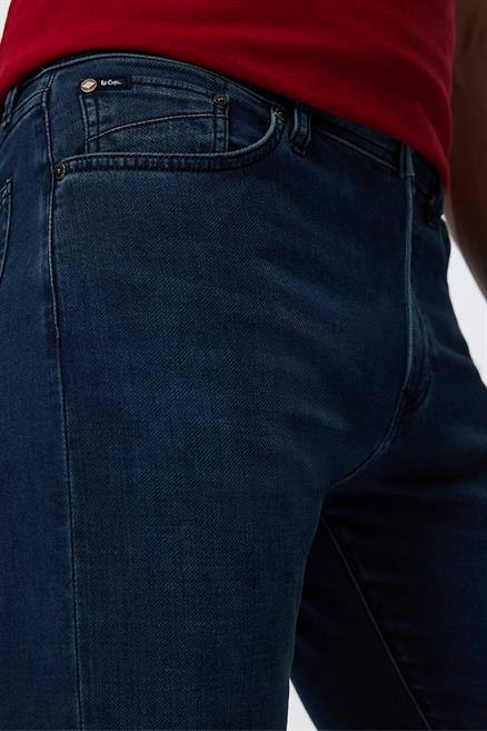Harry Erkek Straıght Normal Kesim Normal Bel Düz Paça Jean Pantolon Mavi