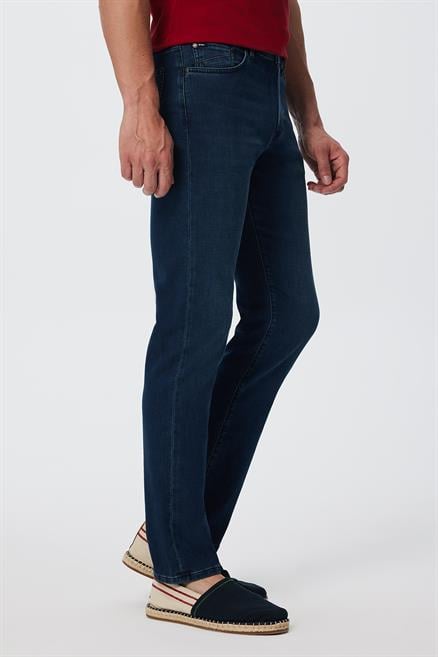 Harry Erkek Straıght Normal Kesim Normal Bel Düz Paça Jean Pantolon Mavi