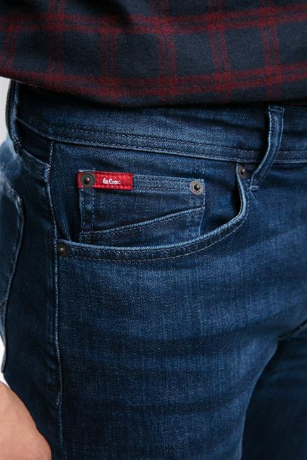 Harry Erkek Straıght Normal Kesim Normal Bel Düz Paça Jean Pantolon Mavi