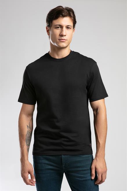 Hevass Erkek O Yaka T-Shirt Siyah