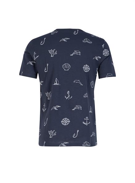 Hughes Erkek %100 Pamuk Bisiklet Yaka T-Shirt Antrasit