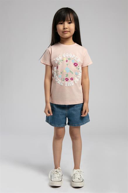 Imelda Kız Çocuk T-Shirt Pudra
