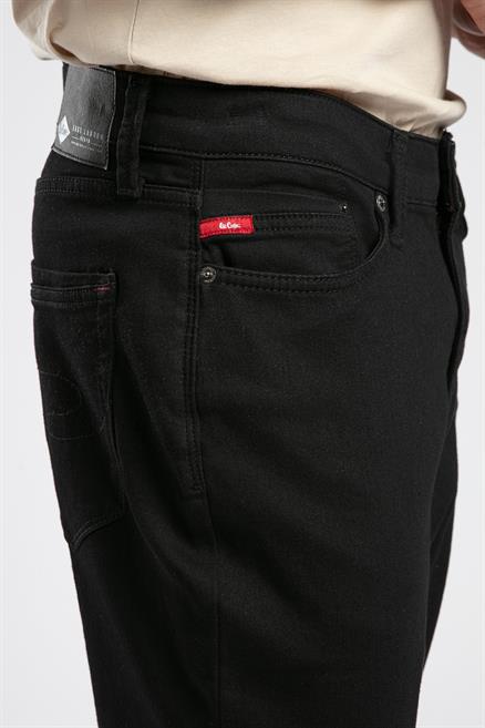 Jack Erkek Slım Dar Kesim Yüksek Bel Dar Paça Jean Pantolon Siyah