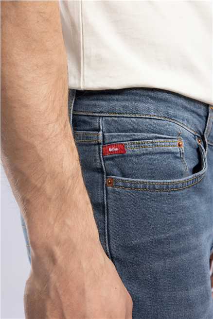 Jack Erkek Slim Fit Jean Pantolon Mavi
