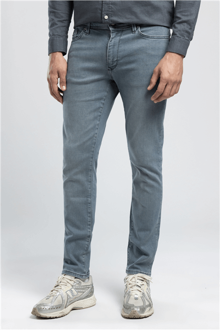 Jack Erkek Slim Fit Pamuklu Jean Pantolon Mavi