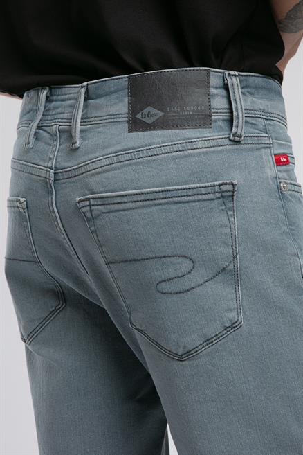 Jack Erkek Slım Dar Kesim Yüksek Bel Dar Paça Jean Pantolon Mavi
