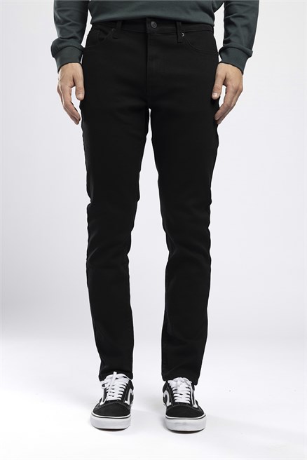 Jack Erkek Slim Yüksek Bel Dar Paça Jean Siyah